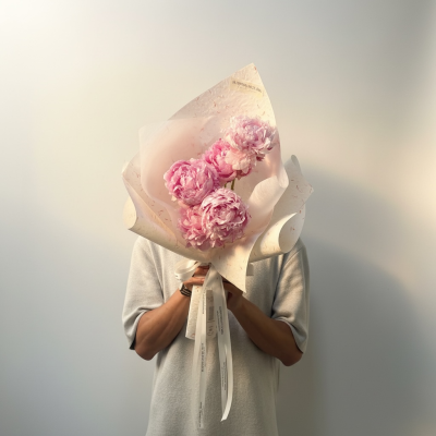 5-Stem Peonies Boquet